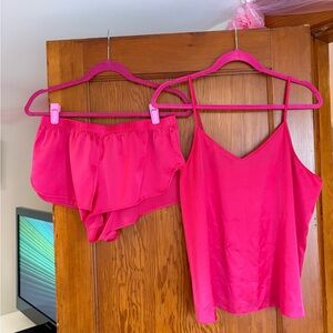 Pink Satin Sleepwear Set